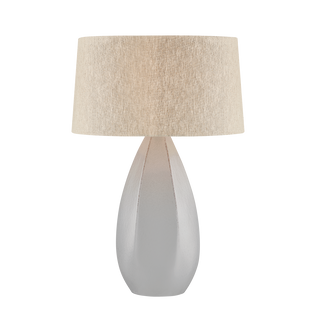 COLWYN Table Lamp with AGED BRASS/CERAMIC DOVE WHITE Finish