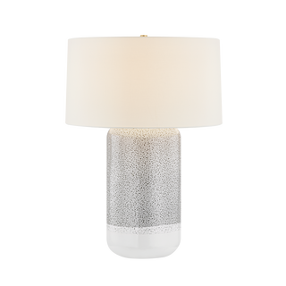 WASHINGTONVILLE Table Lamp with AGED BRASS/CERAMIC BLUE SHORE Finish