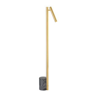 CIRCLEVILLE Floor Lamp with Aged Brass Finish