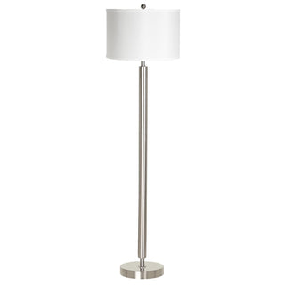 60" Tall Metal Floor Lamp in Brushed Steel