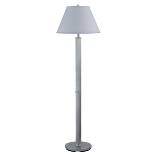 60" Tall Metal Floor Lamp in Chrome