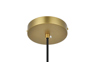 Ashwell 10 Inch Pendant Clear Shade in Satin Gold