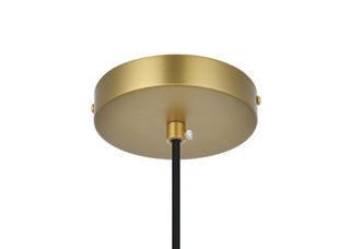 Destry 9.5 Inch Pendant Clear Shade in Satin Gold