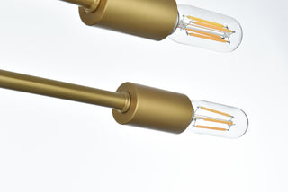 Script 19 Inch Flush Mount in Satin Gold