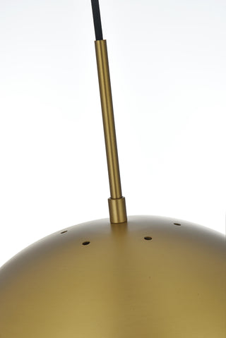 Eclipse 14 Inch Pendant Clear Shade in Chrome