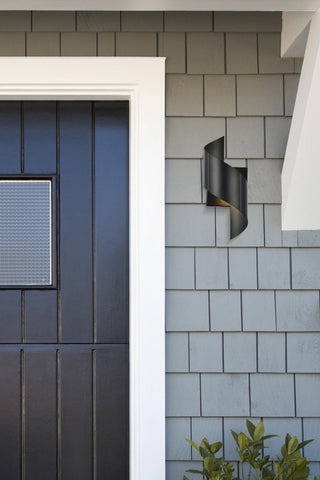 Raine Integrated LED wall sconce  in black