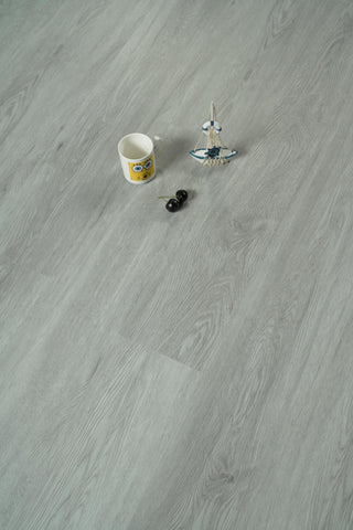 Luxury Vinyl Flooring 7 x 48 x 5.5mm 12 mil in Pearl Grey