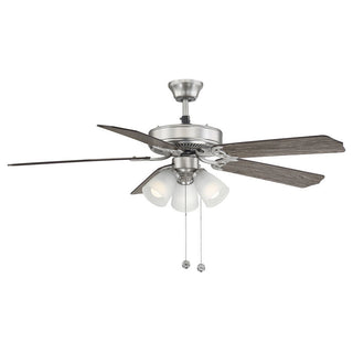 52" 3-Light Ceiling Fan in Brushed Nickel Brushed Nickel