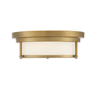 2-Light Ceiling Light in Natural Brass Natural Brass