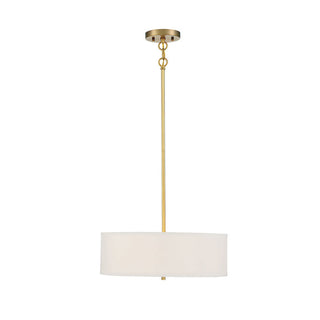 3-Light Pendant in Warm Brass Warm Brass