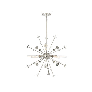 5-Light Pendant in Polished Nickel Polished Nickel