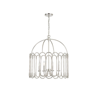 4-Light Pendant in Polished Nickel Polished Nickel