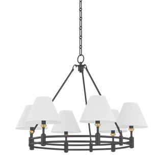 Howard Chandelier with AGED BRASS/DISTRESSED BRONZE Finish