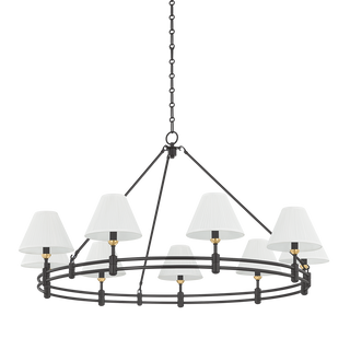 Howard Chandelier with AGED BRASS/DISTRESSED BRONZE Finish