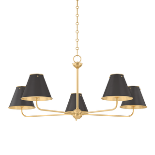 Burghley Chandelier with AGED BRASS/DISTRESSED BRONZE Finish