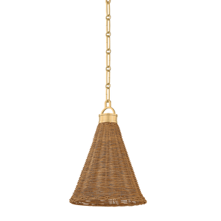 Kensington Pendant with AGED BRASS Finish
