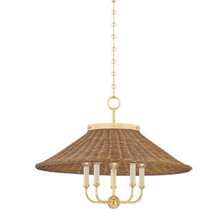Kensington Chandelier with AGED BRASS Finish