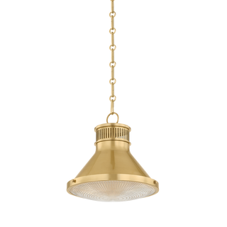 Highclere Pendant with AGED BRASS Finish