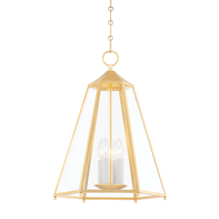 Nottingham Lantern with Gold Leaf Finish
