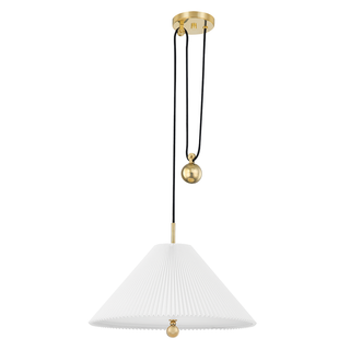 Dorset Pendant with Aged Brass Finish