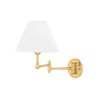 Signature No.1 Wall Sconce with Aged Brass Finish