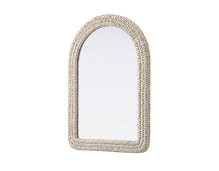 Arch Cornhusk Mirror 30x42 in Linen White