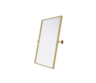 Amoura 24x30 Pivot Mirror in Brass