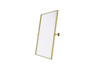 Amoura 24x32 Pivot Mirror in Brass