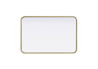 Contour Metal Rectangle Mirror 20x30 in Brass