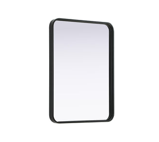 Contour Metal Rectangle Mirror 22x30 in Black