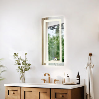 Riven 30x20 LED Mirror, Adjustable Color 3000K/4200K/6400K