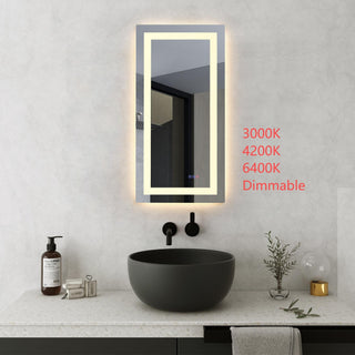 Riven 40x20 LED Mirror, Adjustable Color 3000K/4200K/6400K