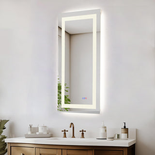 Riven 40x20 LED Mirror, Adjustable Color 3000K/4200K/6400K