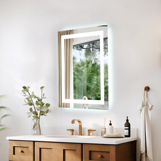 Riven 30x24 LED Mirror, Adjustable Color 3000K/4200K/6400K