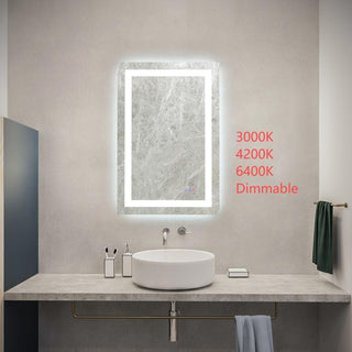 Riven 36x24 LED Mirror, Adjustable Color 3000K/4200K/6400K