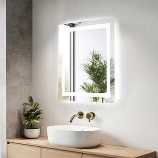 Riven 30x27 LED Mirror, Adjustable Color 3000K/4200K/6400K