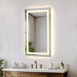 Riven 40x27 LED Mirror, Adjustable Color 3000K/4200K/6400K