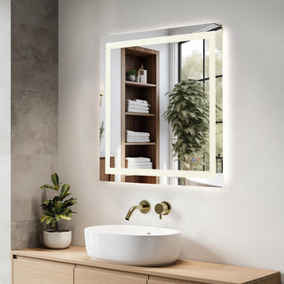 Riven 36x36 LED Mirror, Adjustable Color 3000K/4200K/6400K