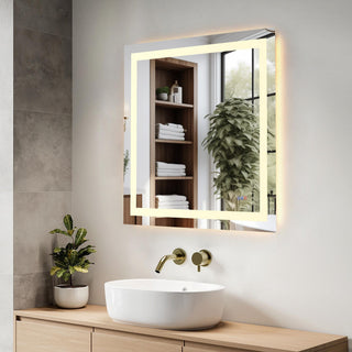 Riven 36x36 LED Mirror, Adjustable Color 3000K/4200K/6400K