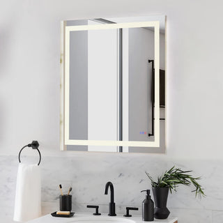 Riven 40x36 LED Mirror, Adjustable Color 3000K/4200K/6400K
