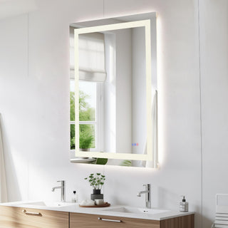 Riven 48x36 LED Mirror, Adjustable Color 3000K/4200K/6400K