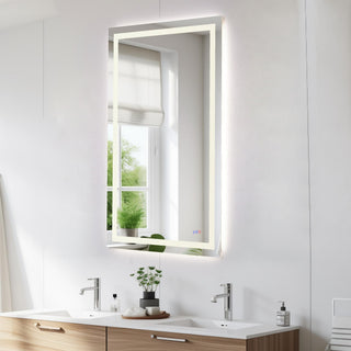 Riven 60x36 LED Mirror, Adjustable Color 3000K/4200K/6400K