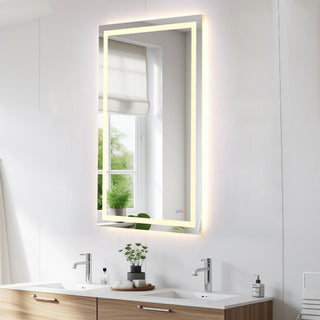 Riven 60x36 LED Mirror, Adjustable Color 3000K/4200K/6400K