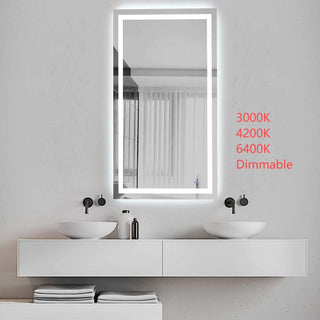 Riven 72x36 LED Mirror, Adjustable Color 3000K/4200K/6400K