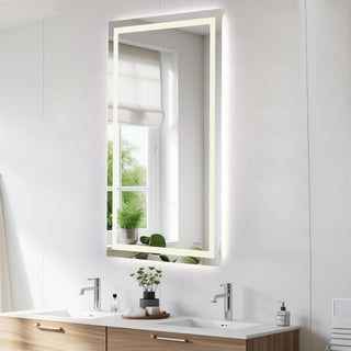 Riven 72x36 LED Mirror, Adjustable Color 3000K/4200K/6400K