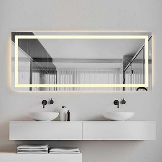 Riven 72x42 LED Mirror, Adjustable Color 3000K/4200K/6400K