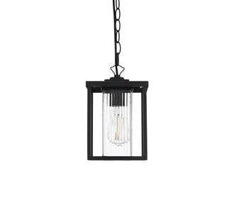 Dover 7 inch Outdoor Pendant in Black 7 inch Outdoor Pendant in Black
