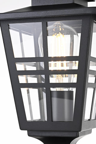 Macon 7 Inch Outdoor Post Light in Black