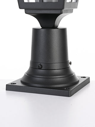 Macon 7 Inch Outdoor Post Light in Black