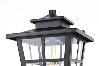 Macon 7 Inch Outdoor Post Light in Black